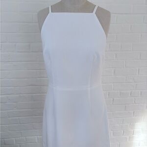 French Connection White Strapless Dress
